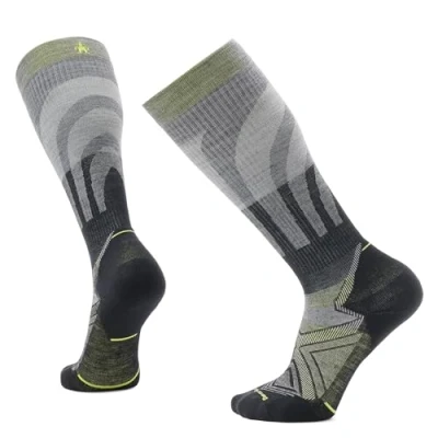 Abbildung von Smartwool RUN Targeted Cushion Compression OTC Sportsocken, Größe: Large, Medium gray