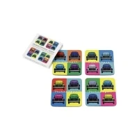 Abbildung von BRISA VW Collection Volkswagen Getränke Glas Kork Untersetzer mit MDF Beschichtung und Käfer Design (4ER Set/Multicolor/Bunt)