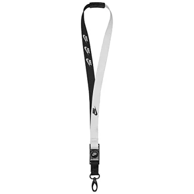 Abbildung von Nike Sportswear Premium Lanyard Unisex Schlüsselanhänger, Größe: One Size, Black/white