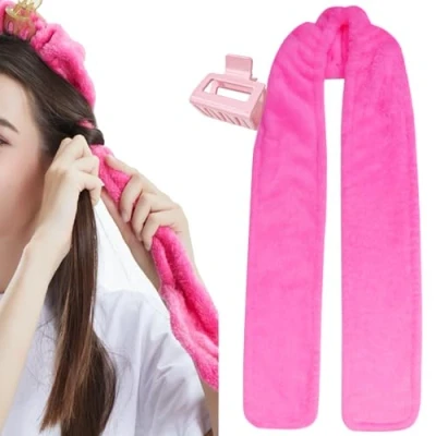 Abbildung von Kockenwickler über Nacht, Manuelle Heatless Curls Band, Locken Ohne Hitze Overnight Blowout, Wave Formers Lockenband Rutschfest, Styling für Langes/Mittleres Haar