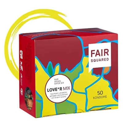 Abbildung von «Love*r Mix» vegane Fair Trade Kondome im Sortiment (50 Kondome) 50 St