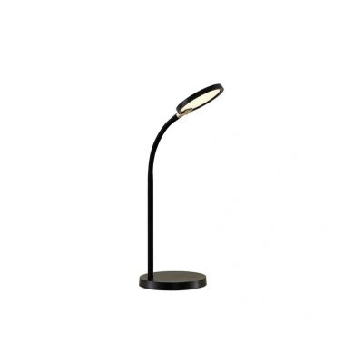 Abbildung von Lindby LED Schreibtischlampe Binera, dimmbar, Leuchtmittel fest verbaut, warmweiß, Modern, Kunststoff, Eisen, Silikon, Schwarz, 1 flammig, inkl.