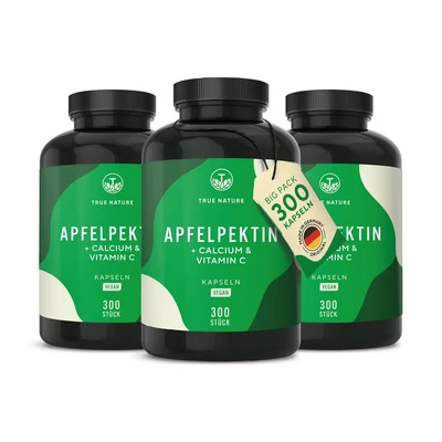 Abbildung von Apfelpektin Kapseln + Calcium &amp; Vit. C Vegan Made in DE 900 St