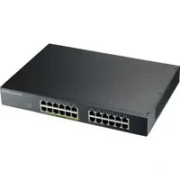 Abbildung von Zyxel GS1915 24EP, 24 Port poe Switch, GbE, 130 Watt 802.3at, rackmount, fanless, Smart hybrid mode standalone or NebulaFlex Cloud