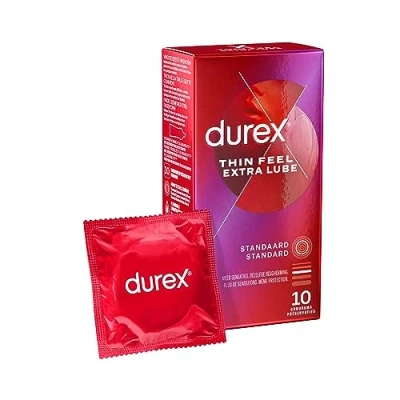 Abbildung von Durex Thin Feel Kondome extra Feucht, Natural, 10 stück