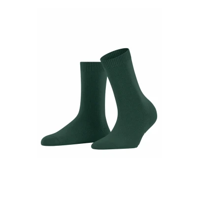 Abbildung von FALKE Damen Cosy Wool W SO Wolle Kaschmir einfarbig 1 Paar Socken, Grün (Hunter Green 7441) neu umweltfreundlich, 39 42