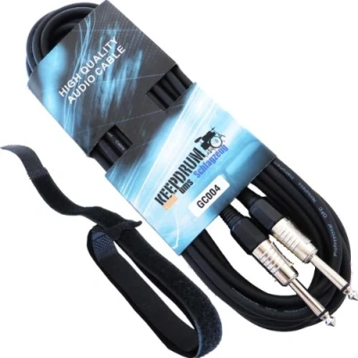 Abbildung von keepdrum GC 004 6m Instrumentenkabel Gitarrenkabel Klinke 6,3mm