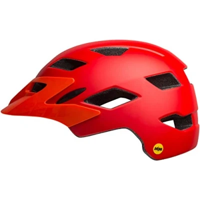 Abbildung von Bell Unisex Jugend Sidetrack Youth MIPS Fahrradhelme, Matte Red/Orange, Einheitsgröße