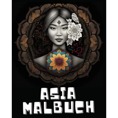 Abbildung von Schöne Asiatische Frauen Mandala Malbuch für Erwachsene: Zen Erwachsene Asien Buch zum Ausmalen Ausmalbuch ... Mandalas