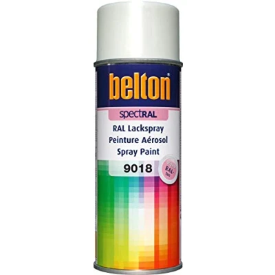 Abbildung von belton spectRAL Lackspray RAL 9018 papyrusweiß, glänzend, 400 ml Profi Qualität