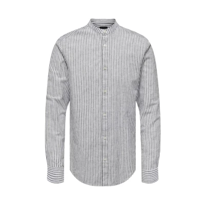Abbildung von ONLY &amp; SONS Langarmhemd &quot;ONSCAIDEN LS MAO STRIPE LINEN SHIRT NOOS&quot;