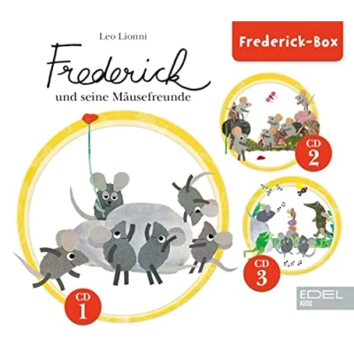 Abbildung von Frederick und seine Mäusefreunde Die Box mit Hörspielen Liedern für Kinder Nach den Geschichten von Leo Lionni [3 CDs]