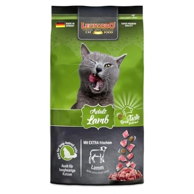 Abbildung von LEONARDO Katzenfutter Adult Lamb, 1,8kg Beutel, Lammfleisch, Trockenfutter für ausgewachsene Katzen Aller Rassen ab 1 Jahr, Made in Germany