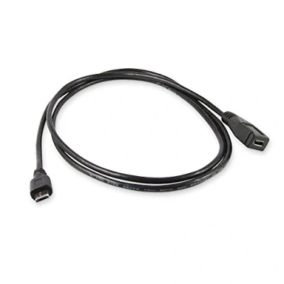 Abbildung von conecto 1,2 m Kabel Micro USB 2.0 Stecker + Buchse Typ B 5 adrige Verlängerun