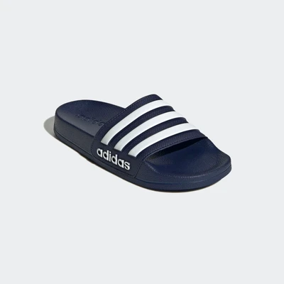 Abbildung von adidas Performance Adilette Shower Badesandale für Kinder, Größe: 35, Dark blue/ftwr white/dark blue Schuhe