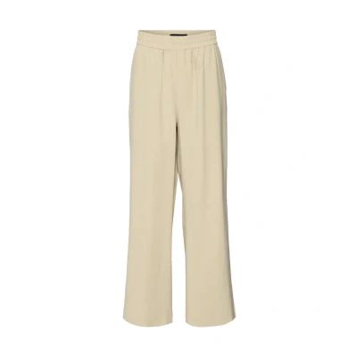 Abbildung von VERO MODA Damen VMCARMEN HW Wide Pull ON Pant NOOS Hose, Irish Cream, XXL