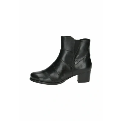 Abbildung von CAPRICE Damen Stiefeletten mit Absatz aus Leder Reißverschluss, Schwarz (Black Nappa), 37.5 EU
