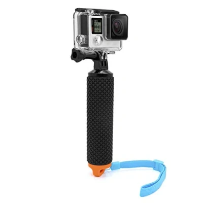 Abbildung von MyGadget Schwimmender Action Kamera Handler Stick Rutschfester Handgriff Monopod Wasser Zubehör Kompatibel mit u.a. GoPro Hero 13 12 11 10 Xiaomi Yi Orange