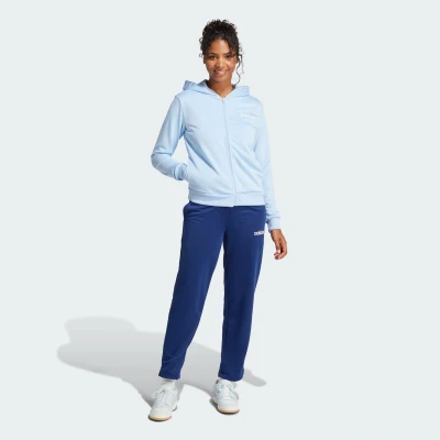 Abbildung von adidas Sportswear Essentials Linear SET Trainingsanzug, Damen, Größe: XS, Glow blue