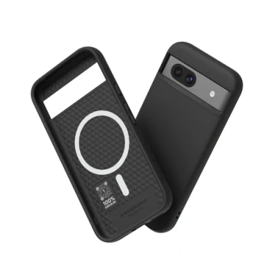 Abbildung von RhinoShield Case kompatibel mit [Pixel 8a] SolidSuit MagSafe Stoßdämpfende &amp; schlanke Schutzhülle Premium Finish 3.5 Meter Fallschutz Schwarz