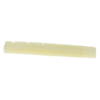 Abbildung von KAISH 43 mm ungebleichter reiner Knochen Mutter für Gitarren mit Schlitzen Stratocaster Tele x 3,5