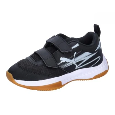 Abbildung von Puma Varion II Hallensportschuhe Teenager Für Kinder Black/Cool Light Gray/Gum Größe: 34