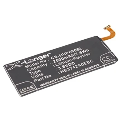Abbildung von 2000mAh Battery for Huawei Ascend P6, HB3742A0EBC, P6 U06, C00