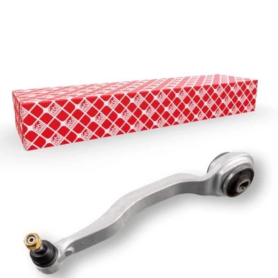 Abbildung von FEBI BILSTEIN 27882 Querlenker mit Mutter, Lager, Trag /Führungsgelenk Vorderachse links, unten, vorne Aluminium 17