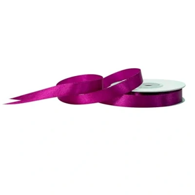 Abbildung von Satinband 12mm x 25m Rolle FARBAUSWAHL in 3/6/12/18/25/38/50/75/100mm farbecht &amp; waschbar Schleifenband für Hochzeit Geschenkband zum Verpacken Dekorieren Basteln Purpur 400