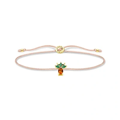 Abbildung von THOMAS SABO Damen Armband Gold Little Secret Ananas 925 Sterlingsilber LS129 472 7 L20V