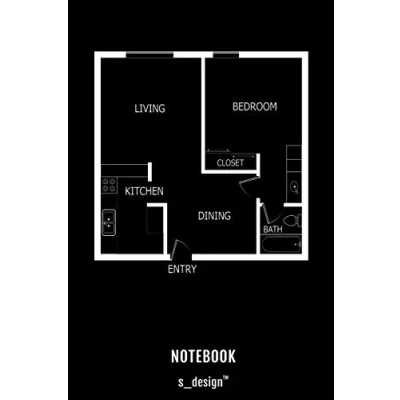 Abbildung von Notizbuch / Skizzenbuch für Architekten, Designer, Kunst Design Architektur Studenten: [ 120 Seiten weisses liniertes Papier ]