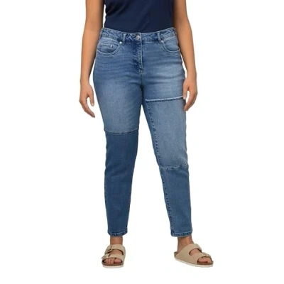 Abbildung von Ulla Popken Jeans Slim Fit, Damen, Größe: 52, Bleu jean