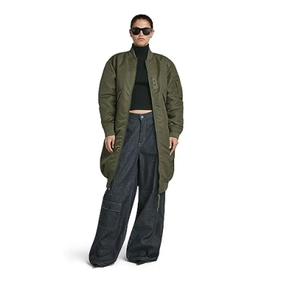 Abbildung von G Star LONG Bomber WMN Kurzmantel, Damen, Größe: XL, Dark olive