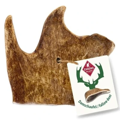Abbildung von ChronoBalance® M Damwild Hirschgeweih für Hunde Kauspielzeug: 100% echt Hundespielzeug zur Zahnpflege, Kauartikel, Kausnack Hund mit Mineralstoffen &amp; Nährstoffen, (1er Set)