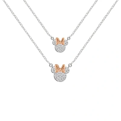 Abbildung von Disney Jewelry SET Minnie Mouse TWO TONE Halskette für Kinder, Größe: One Size, Multi coloured