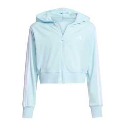 Abbildung von adidas Mädchen Essentials Full Zip Hoodie, Halo Mint/White, 9 10 Years