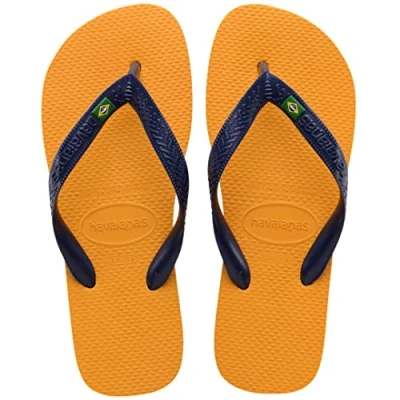 Abbildung von Havaianas Unisex Brasil Zehentrenner 4000032, Orange Citrus,33/34 EU