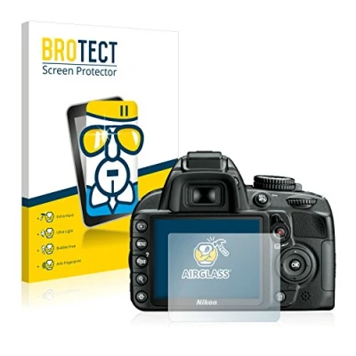 Abbildung von BROTECT Schutzglas für Nikon D3100 Schutzfolie Panzer Folie Glas [Extrem Kratzfest 9H, Anti Fingerprint, Ultra Transparent]