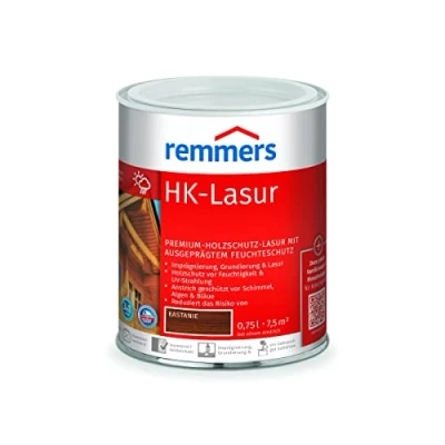 Abbildung von Remmers Holzschutzlasur HK Lasur 3in1 ebenholz 0,75 Liter