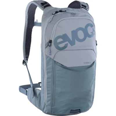 Abbildung von EVOC STAGE 6 + HYDRATION BLADDER 2, Backpack (verstellbare Schultergurte durch BRACE LINK, AIR FLOW CONTACT SYSTEM, inkl. 2l Trinkblase und Werkzeugfach, One Size), Stone Steel