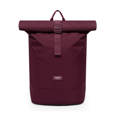 Abbildung von LARKSON Rucksack Damen &amp; Herren Rot Janne Rolltop mit Laptopfach für Uni, Arbeit, Reise Fahrrad Backpack Tagesrucksack Mittelgroß Wasserabweisend