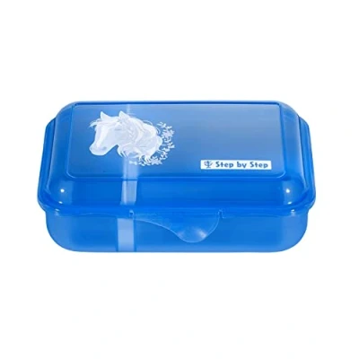 Abbildung von Step by Brotdose für Kinder, Größe: One Size, Horse lima/blau