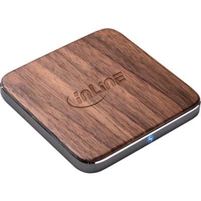 Abbildung von InLine 33393U Qi woodcharge, wireless fast charger, Smartphone kabellos laden, 5/7,5/10W