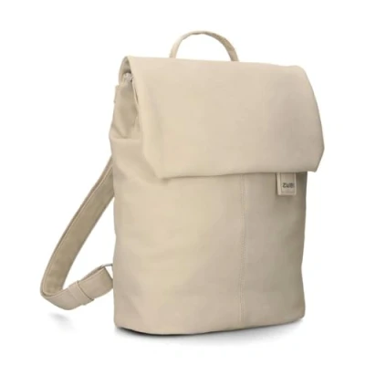 Abbildung von Zwei Damen City Rucksack Mademoiselle.M MR13 Tagesrucksack 7 Liter, gepolstertes Laptopfach, Magnet Verschlussklappe, Hauptfach mit Reißverschluss, Rückenpolsterung, klassisch elegant (nubuk linen)