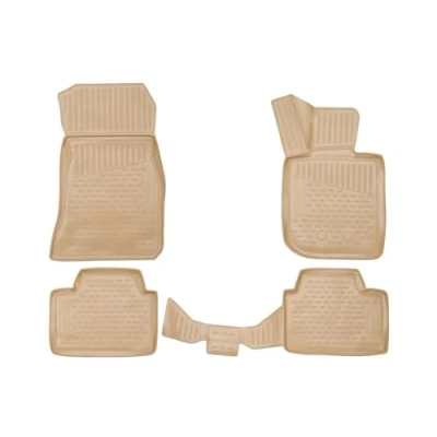 Abbildung von Element Passgenaue Premium 3D Gummimatten Fussmatten passend für BMW Series 3 G20, 2019 &gt; Limousine, 4 TLG. (beige)