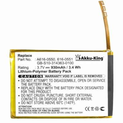 Abbildung von Akku King kompatibel mit Apple 616 0550, 0551, GB S10 314363 0100 930mAh für iPod Touch 4 LiPolymer