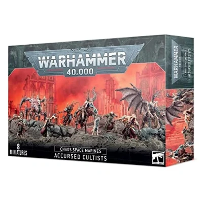 Abbildung von Games Workshop Spielfigur Warhammer 40.000 Chaos Space Marines Accursed Cultists