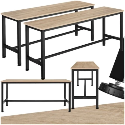 Abbildung von tectake Bank 2er Set Sitzbank, Industrial Style
