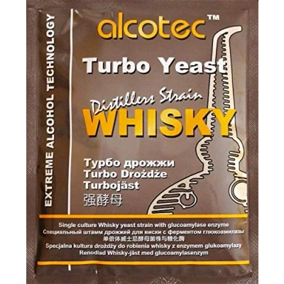 Abbildung von AlcoTec HUGBERT Turbohefe Whisky + GA Enzym Alkohol Gärhefe Hefe Brennhefe, 40 Stück