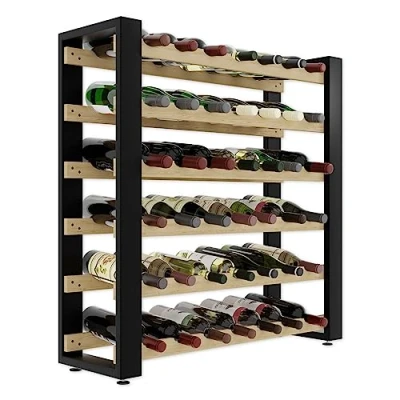 Abbildung von Lenmar Serie RW Weinregal aus Holz für Flaschen, LOFT, Wein, Flaschenregal, Kellerregal, Regale, Flaschenhalter, Weinständer … (LOFT 42, 84,5 x 84 27, 42 Flaschen)